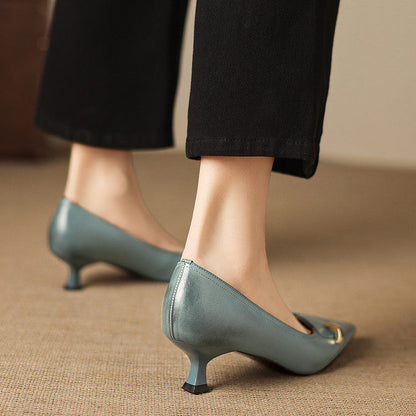 Verena Genuine Leather Heels