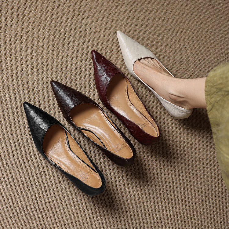 Kolen Genuine Leather Heels