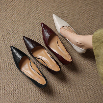 Kolen Genuine Leather Heels