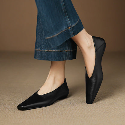 Amira Genuine Leather Flats
