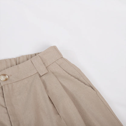 Sarah V-neck Pleated Wide-leg Pants Suit