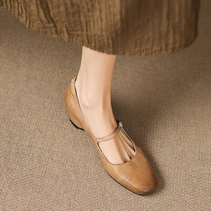 Deyra Genuine Leather Pumps