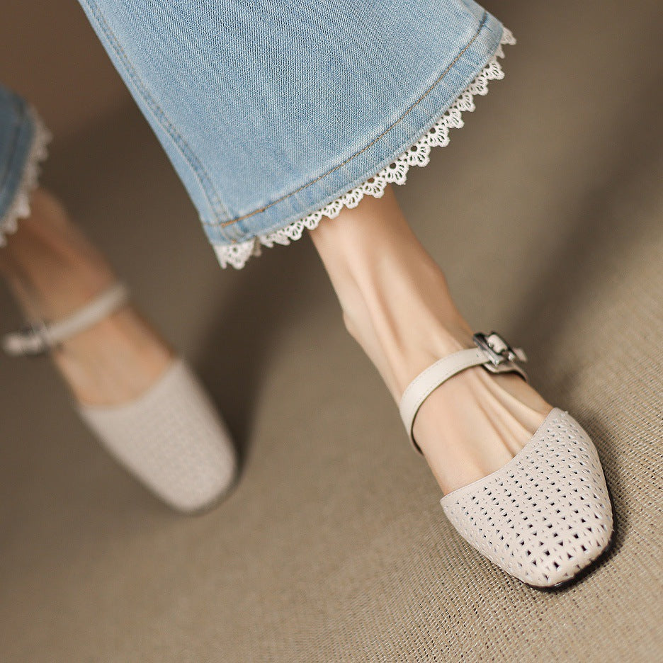 Nilda Genuine Leather Mules