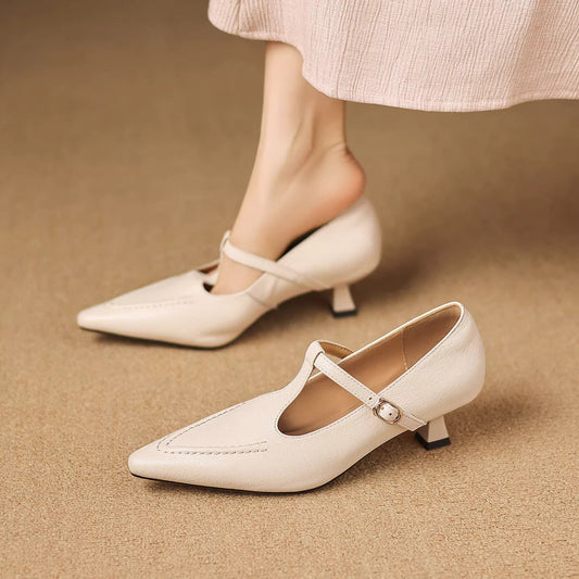 Tirea Genuine Leather Heels