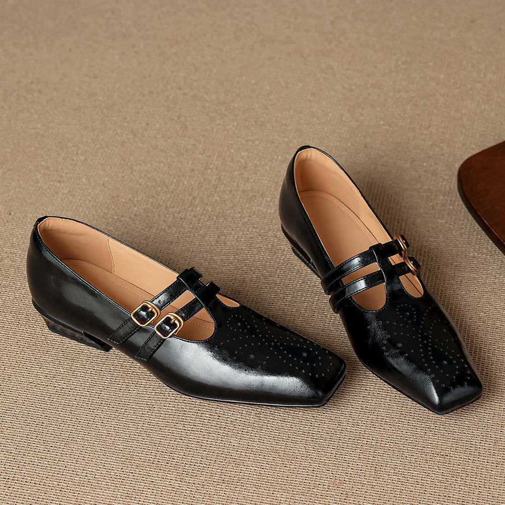 Marisol | Brogued Dual-Strap Mary Jane Pump
