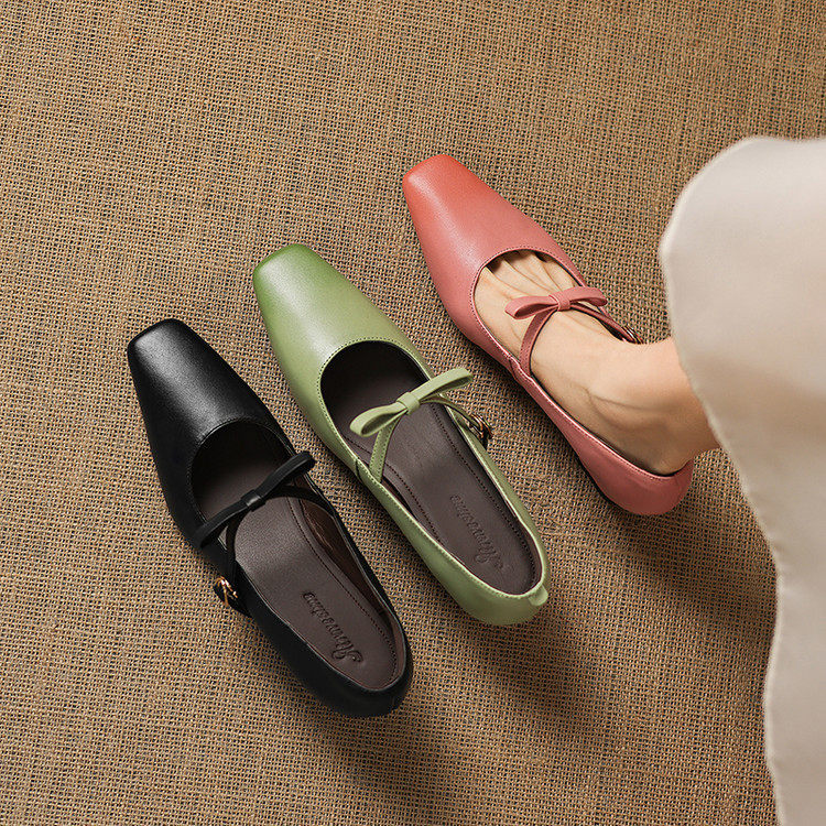 Dalia Genuine Leather Mary Jane Heels