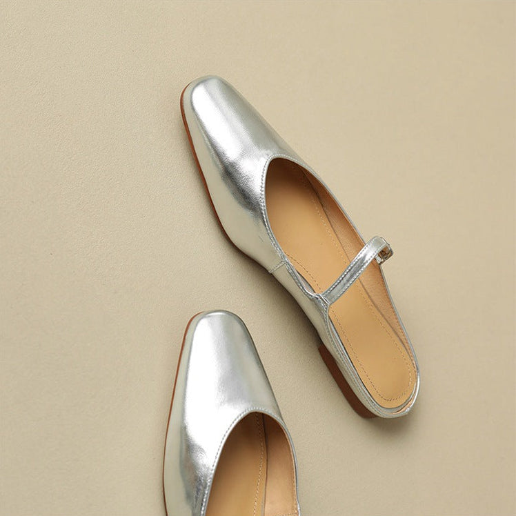 Amini Genuine Leather Mules