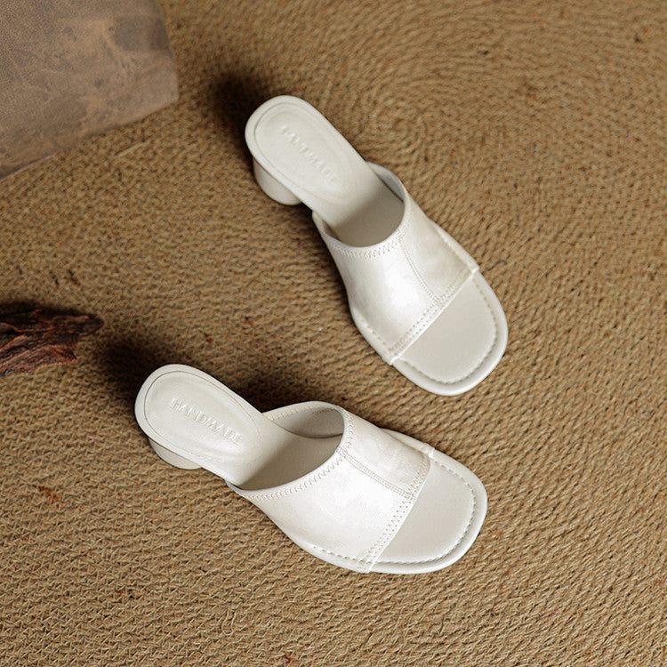 Amira Genuine Leather Mules