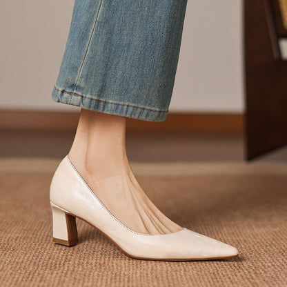 Lorvane Genuine Leather Heels
