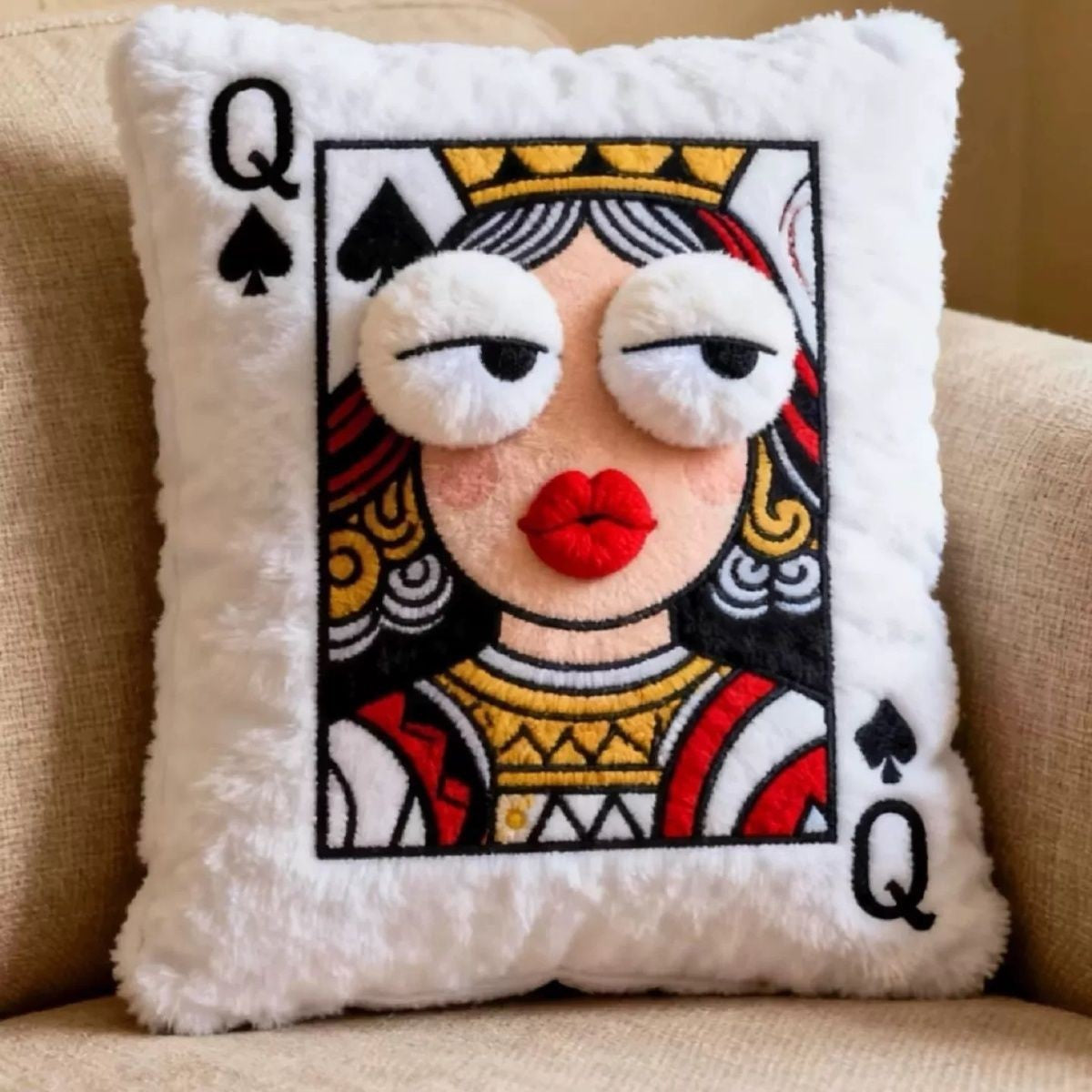 Poker King Throw Pillow