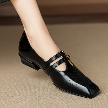 Marisol | Brogued Dual-Strap Mary Jane Pump