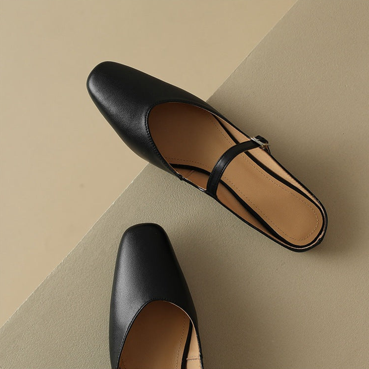 Amini Genuine Leather Mules
