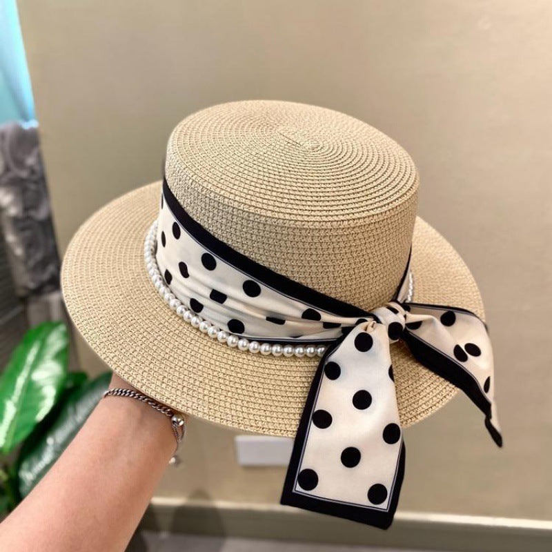 Polka Dot Pearl Sunhat