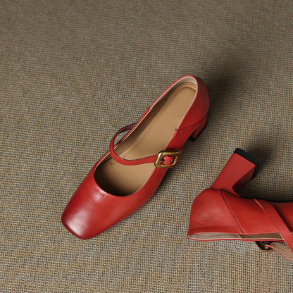 Luna Genuine Leather Heels
