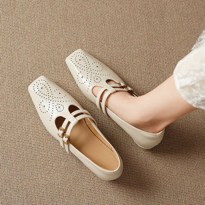 Marisol | Brogued Dual-Strap Mary Jane Pump