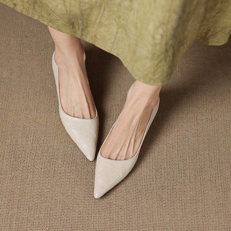 Kolen Genuine Leather Heels