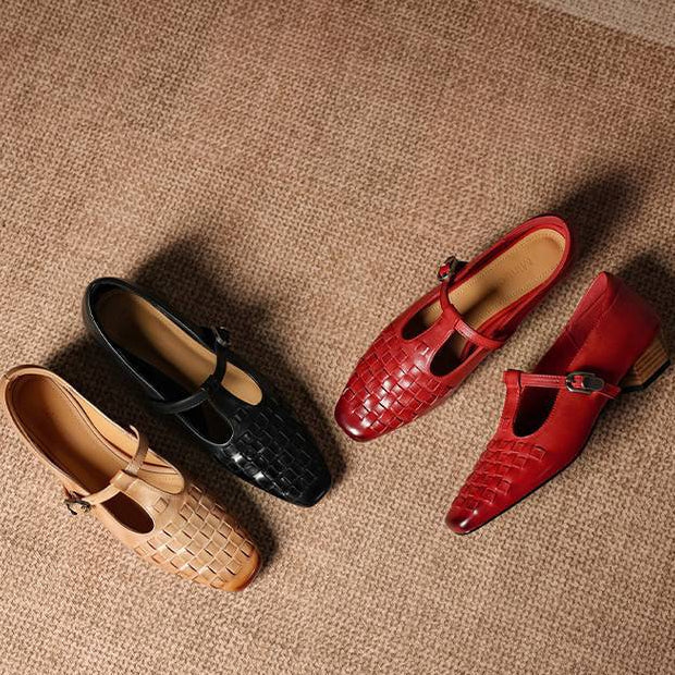 Soretta Genuine Leather Heels