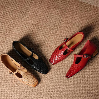 Soretta Genuine Leather Heels