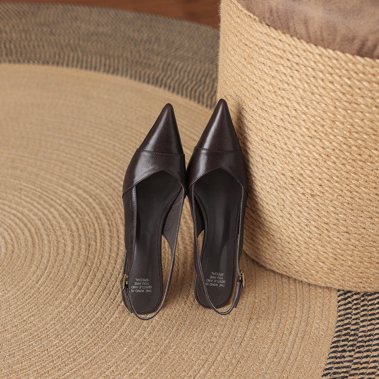 Myla Genuine Leather Heels