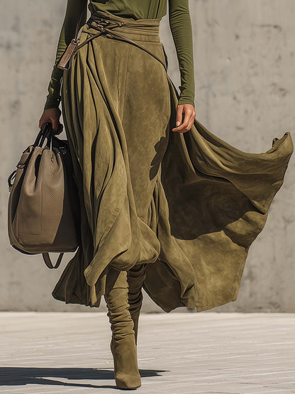 Madison Turtleneck Top and Maxi Skirt Set