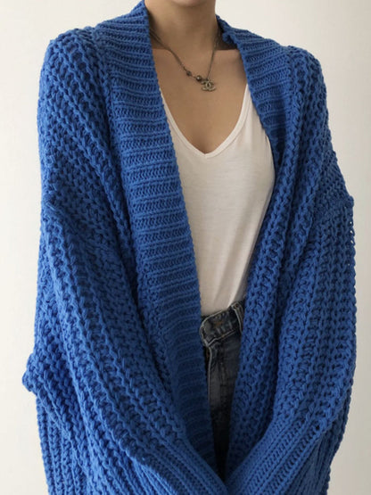 Oversized Split Knit Cardigan