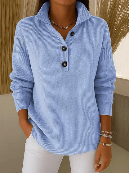 Florence™ | V-Neck Polo Sweater