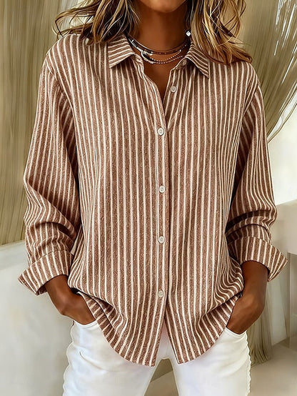 Jacqueline™ | Striped Button-Down Shirt