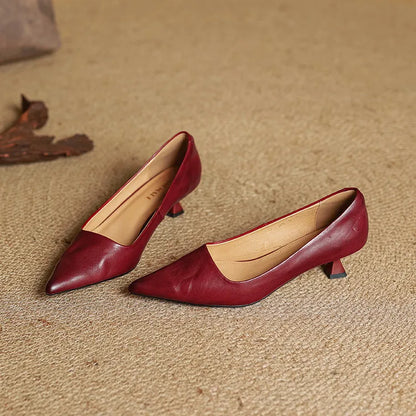 Amar Genuine Leather Heels