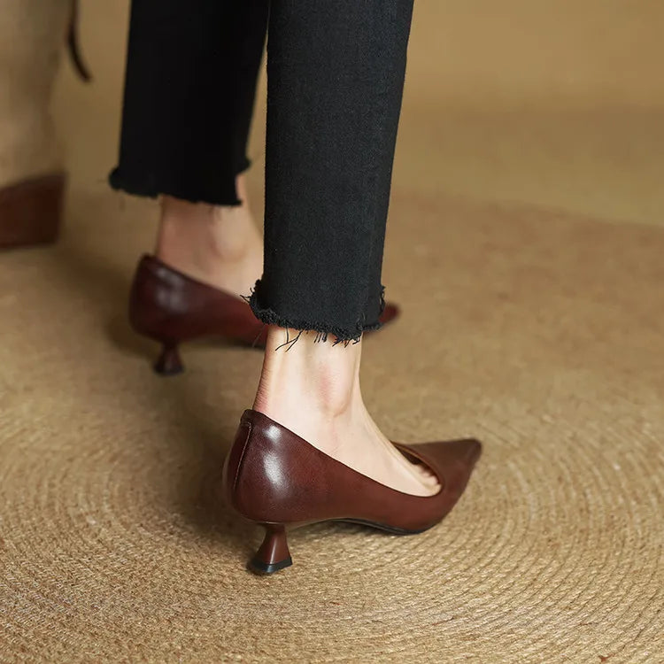 Amar Genuine Leather Heels