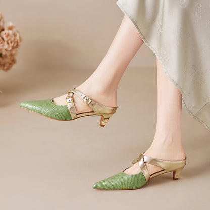 Brielle Genuine Leather Mules