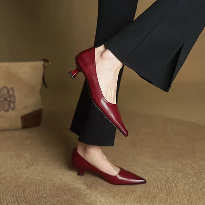 Amar Genuine Leather Heels
