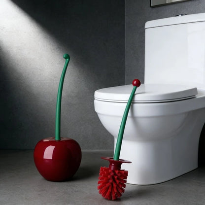 Cherry Toilet Brush Set