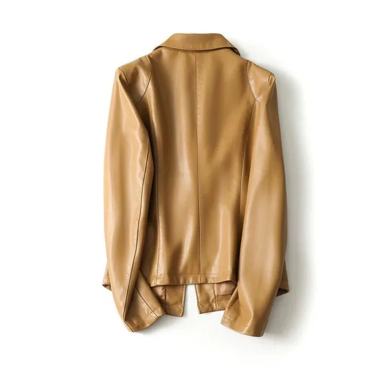 Rivera Lambskin Leather Blazer