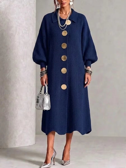 Clarie | Tummy-Covering Button-Down Dress