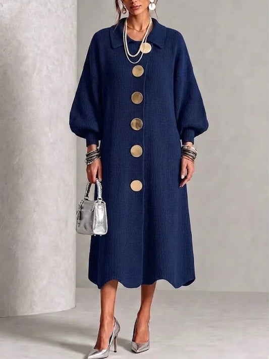 Clarie | Tummy-Covering Button-Down Dress