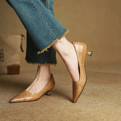 Amar Genuine Leather Heels