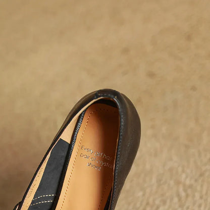 Maela Genuine Leather Heels