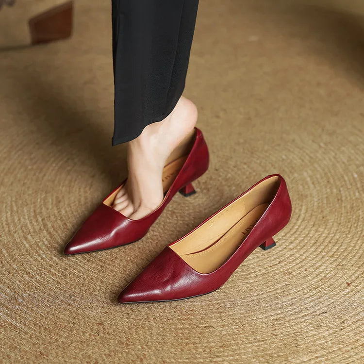 Amar Genuine Leather Heels