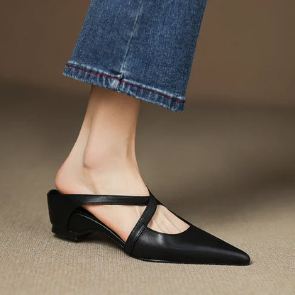 Genuine Leather Mules