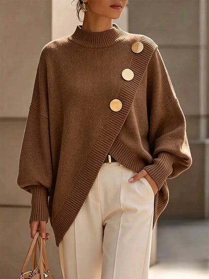 Celia | Button Detail Knit Sweater