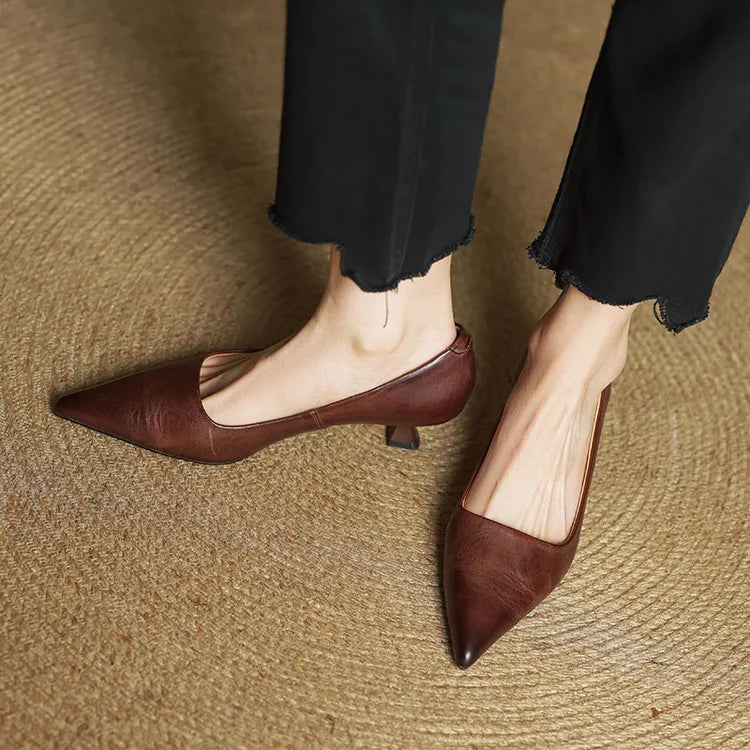 Amar Genuine Leather Heels