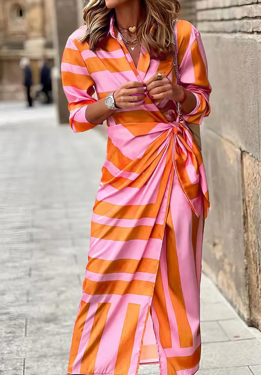 Amelia™ | Printed Wrap Dress