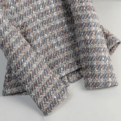 Tweed Pearl single Button Blazer