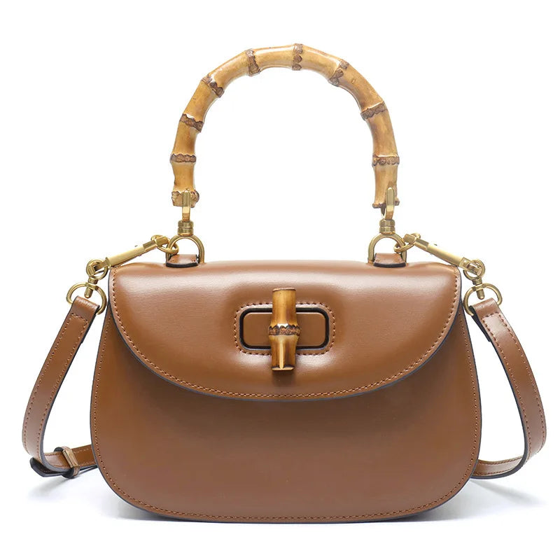The Astor Bamboo Top-Handle Bag