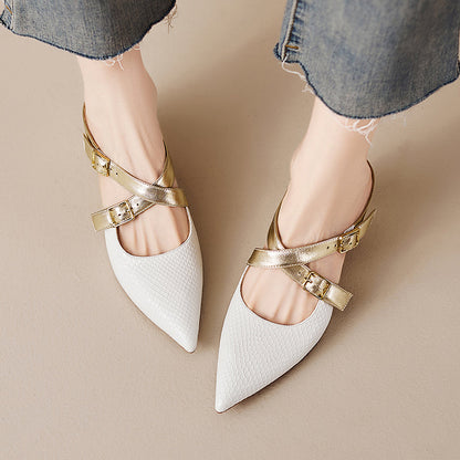 Brielle Genuine Leather Mules