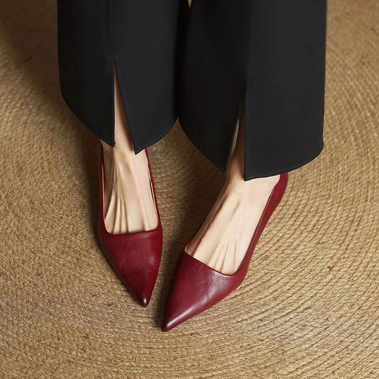 Amar Genuine Leather Heels