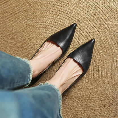 Yanil Genuine Leather Heels