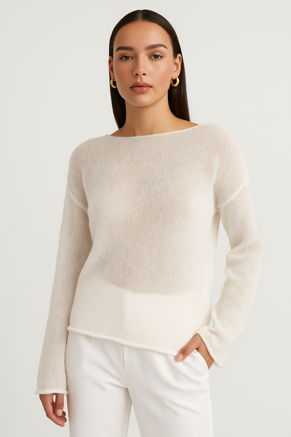 Elodie | Airy Boat-Neck Sweater