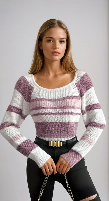 Lavinia | Striped Slim-Fit Sweater