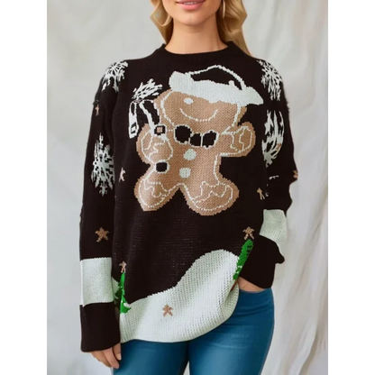 Marlow | Gingerbread Christmas Sweater